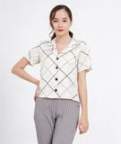  Áo sơ mi cổ Vest nữ  Danton shirt 