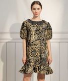  Đầm suông nữ  Judy cổ tròn đuôi cá 