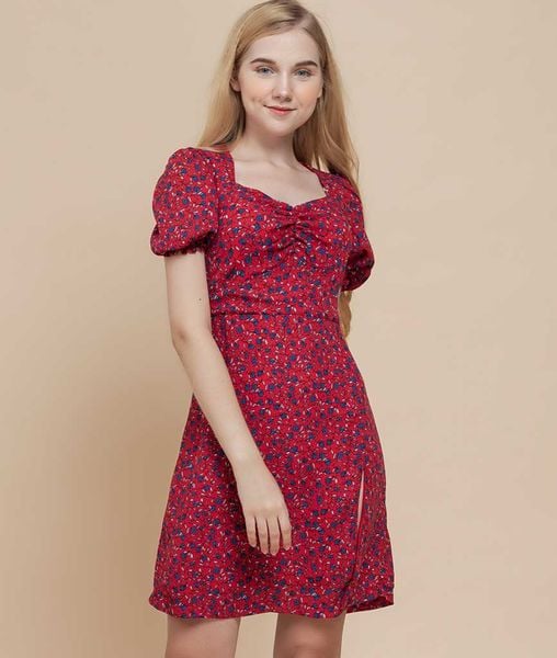 Đầm nữ Callia Sohee  nhúng ngực tay bồng