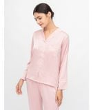  PJ Lụa Tay Dài Màu Hồng 