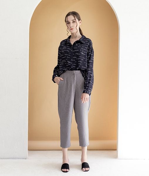Quần baggy nữ ống suông  Sin pant Stripe