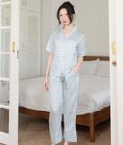  [LUXURY] Pijama Lụa In Caro 