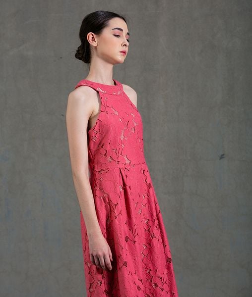 Đầm nữ dự tiệc cổ tròn sát nách Kara