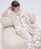  [LUXURY] Pijama Lụa In Trái Tim Nhỏ 