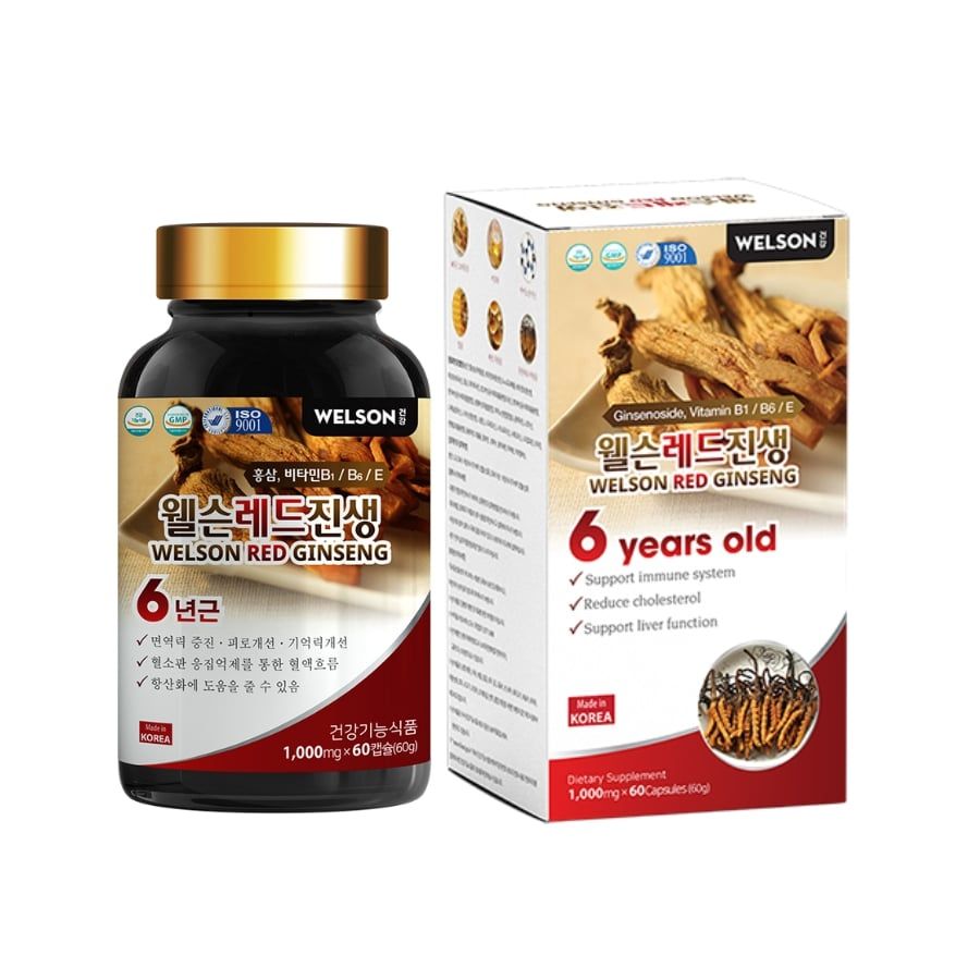  THỰC PHẨM BẢO VỆ SỨC KHỎE WELSON RED GINSENG 
