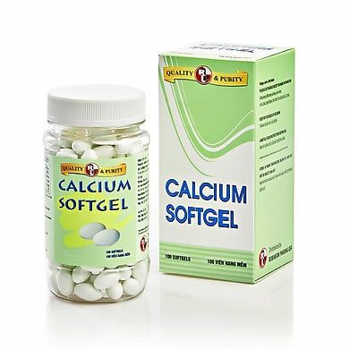 TPCN bổ xương bổ sung Calcium (canxi) và Vitamin D3- Calcium softgel – Robinson Pharma Usa - Chai 100 viên