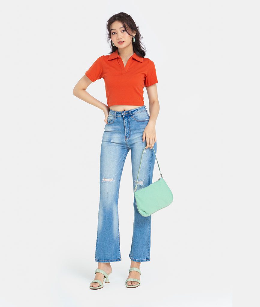 ÁO POLO CROP