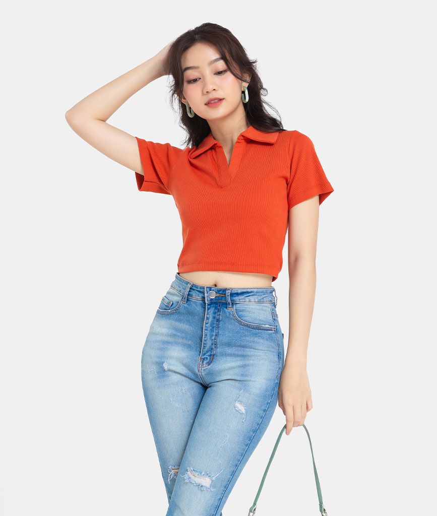 ÁO POLO CROP