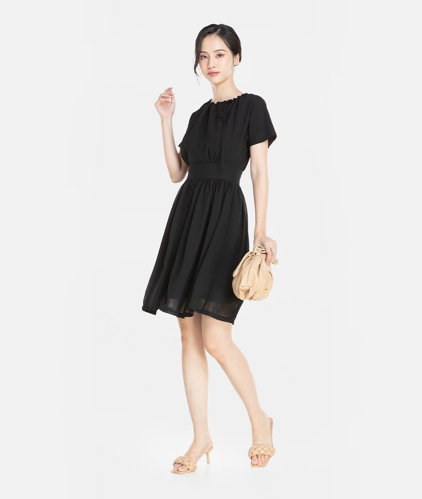 ĐẦM CHIFFON XẾP NHÚN