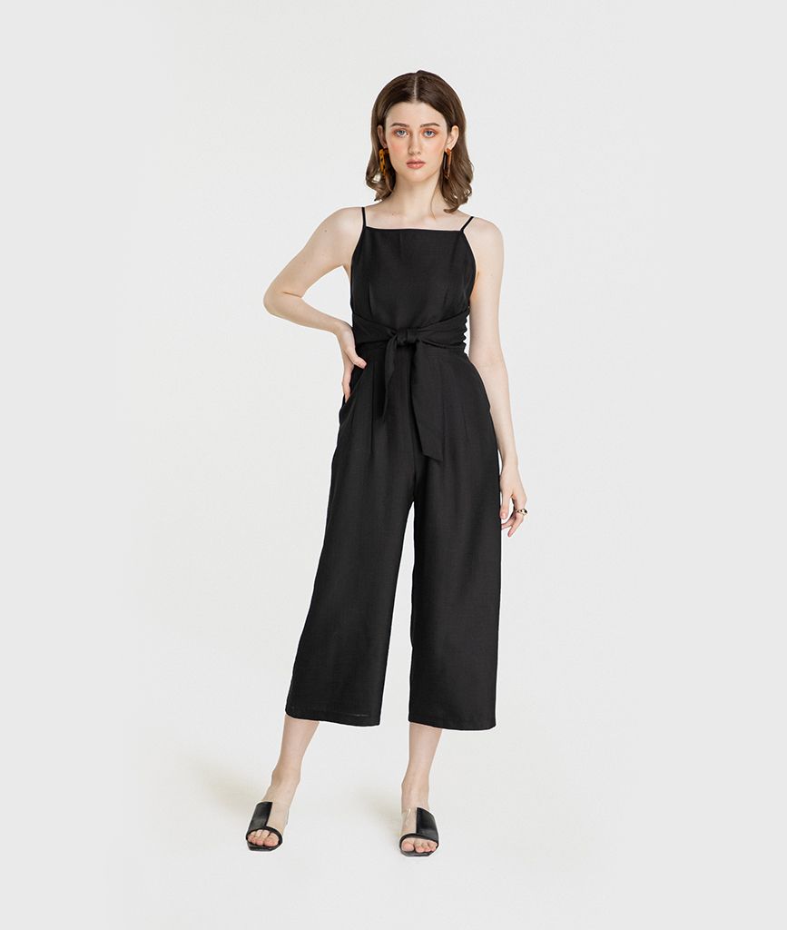 Jumpsuit nách xéo cột eo