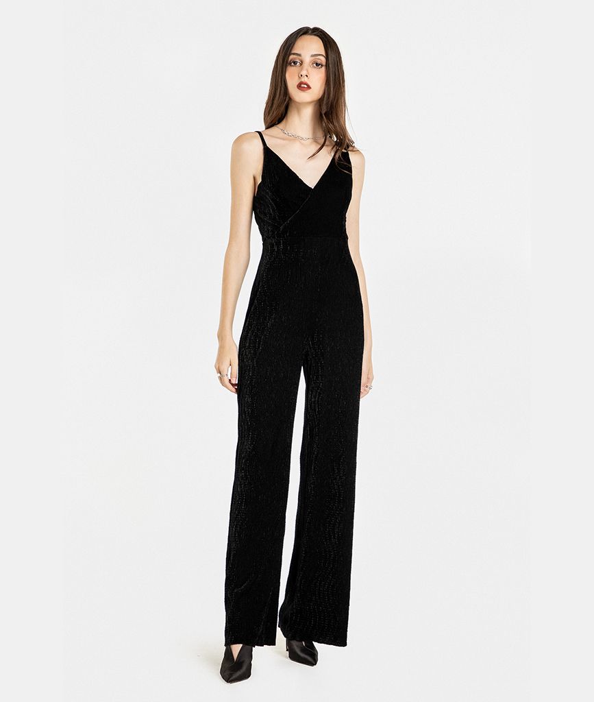 Jumpsuit dài khoen vai