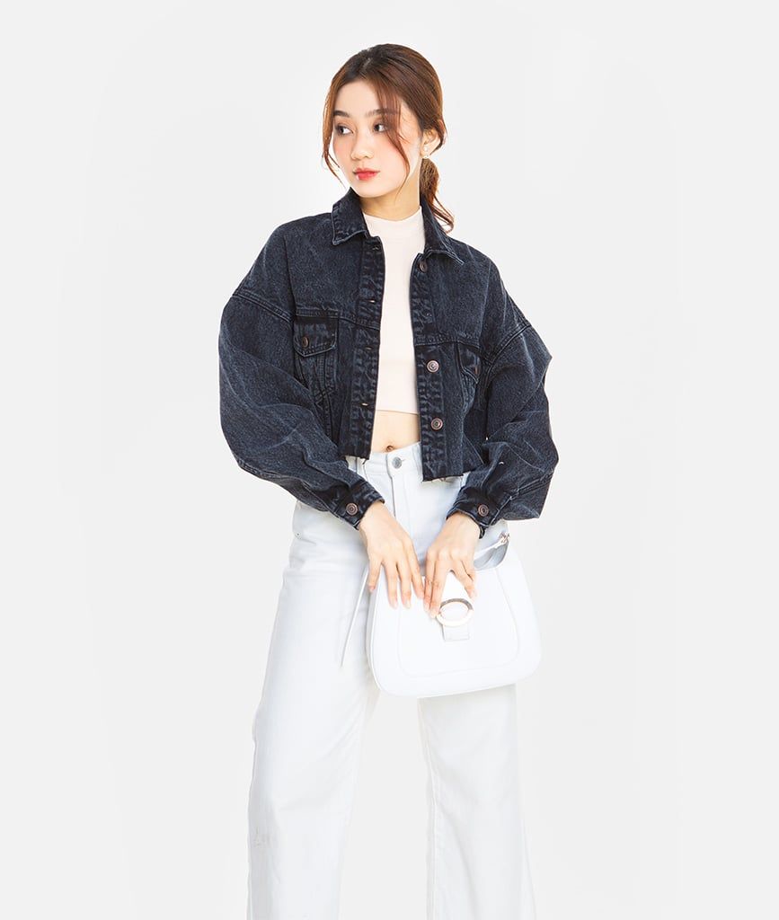 KHOÁC JEANS KIỂU BOMBE