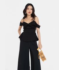 ÁO 2 DÂY PEPLUM XOẮN NGỰC