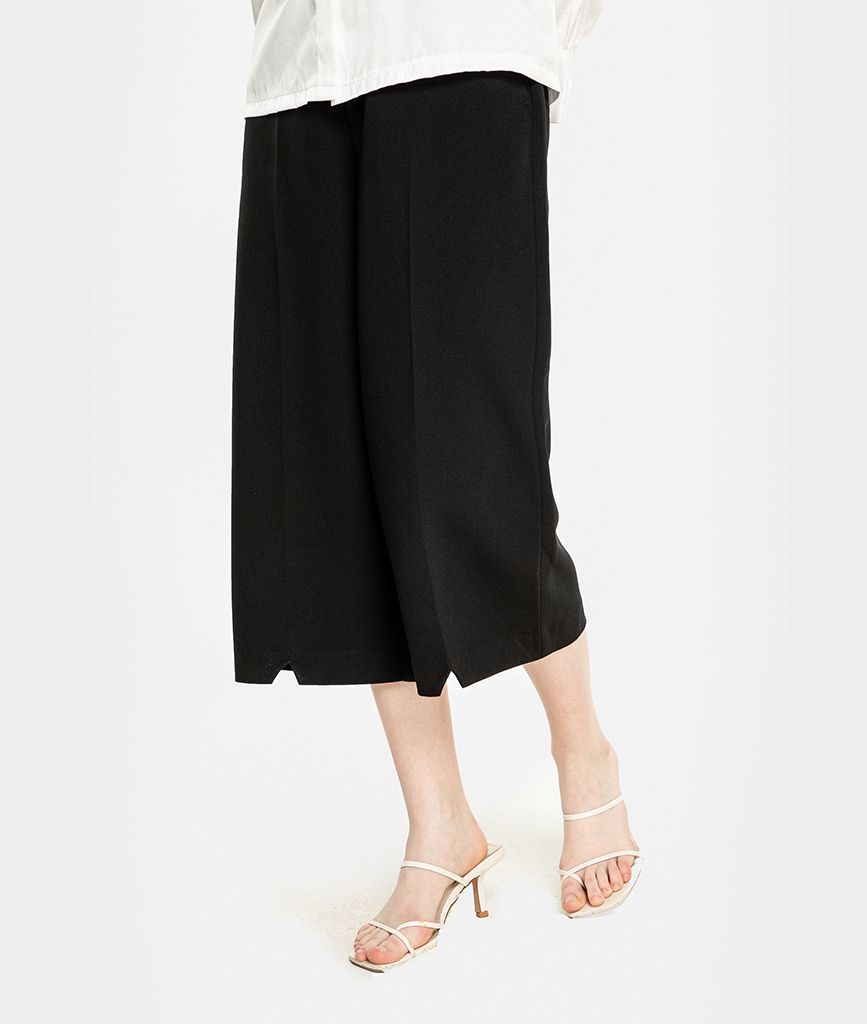 Quần culottes thô basic