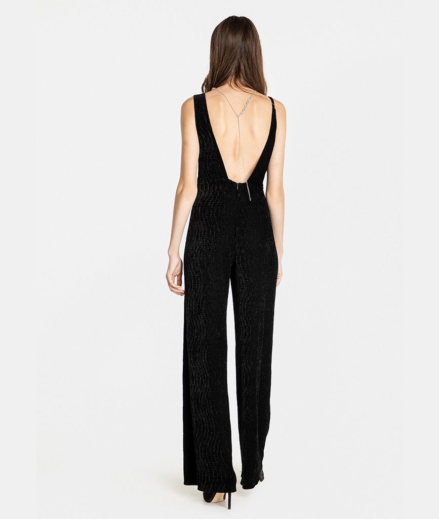 Jumpsuit dài khoen vai