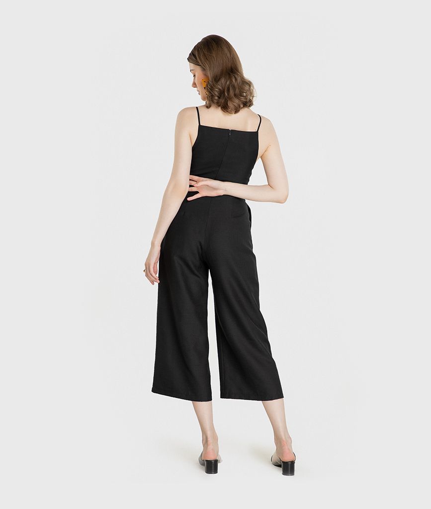 Jumpsuit nách xéo cột eo