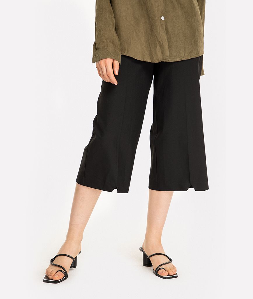 Quần culottes thô basic