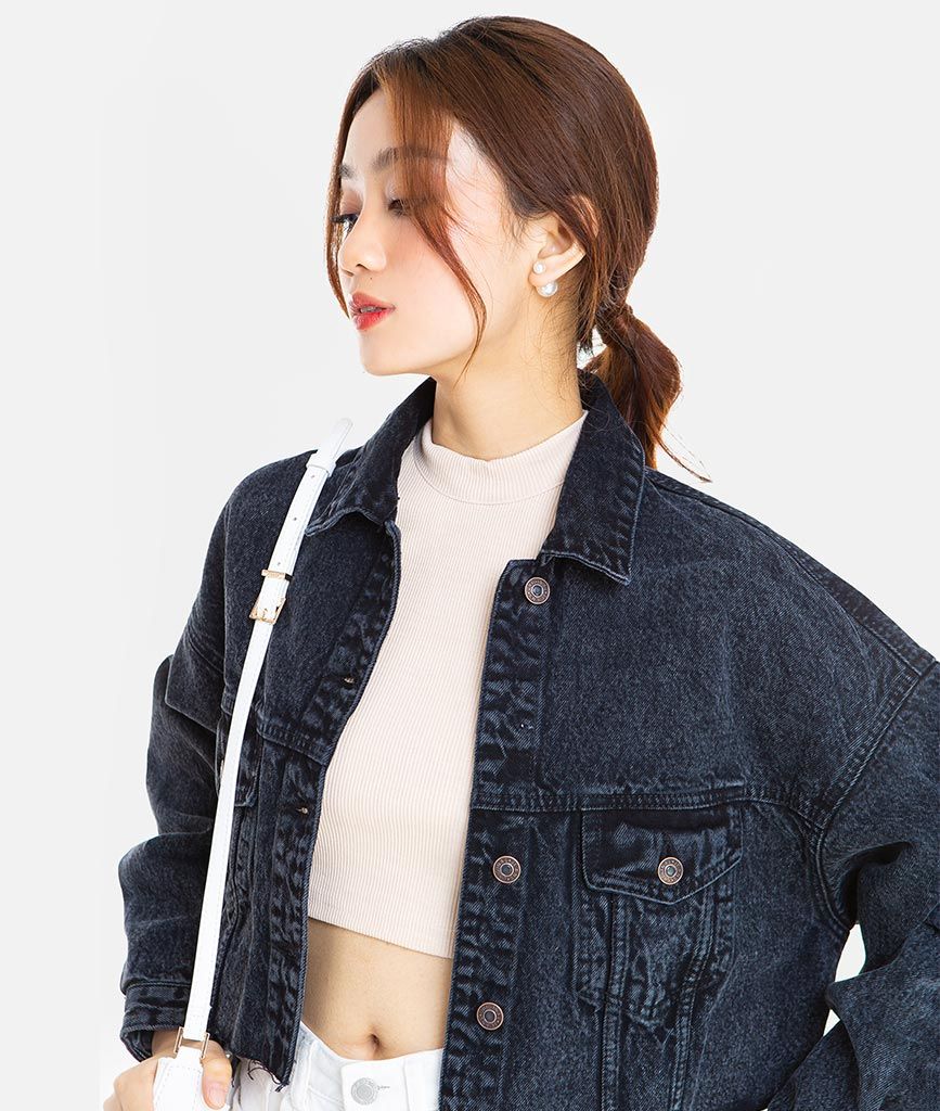 KHOÁC JEANS KIỂU BOMBE