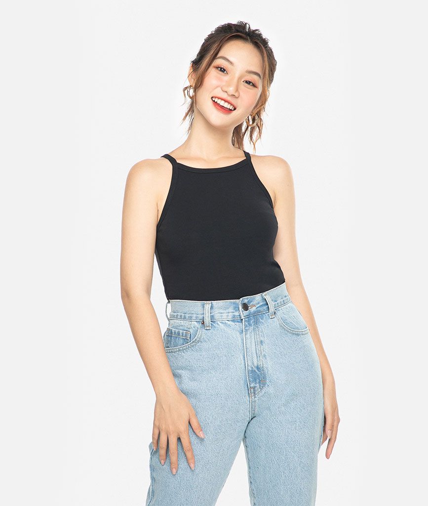 Áo thun croptop yếm - Lỗi