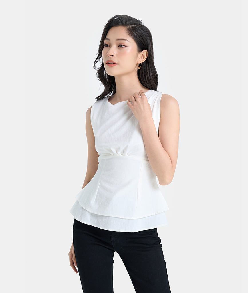 Quần jeans dài ống côn