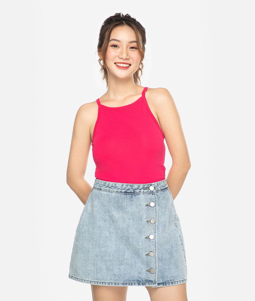 Áo thun croptop yếm - Lỗi