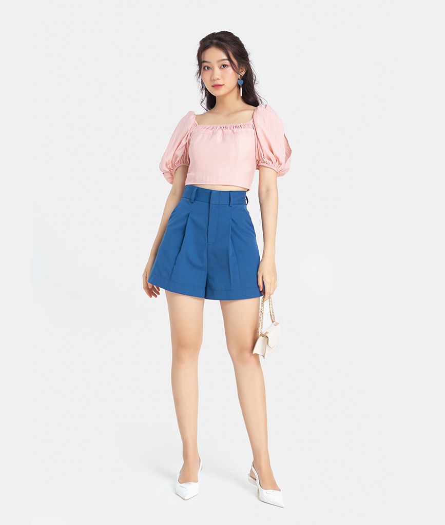 ÁO CROPTOP CỔ VUÔNG NHÚN THUN