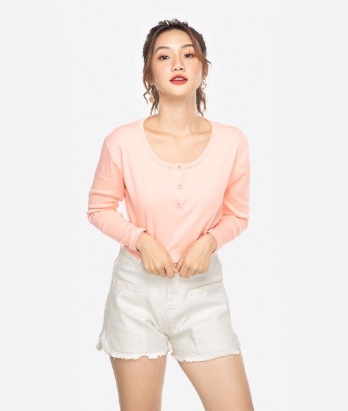 Áo thun croptop tay dài - Lỗi