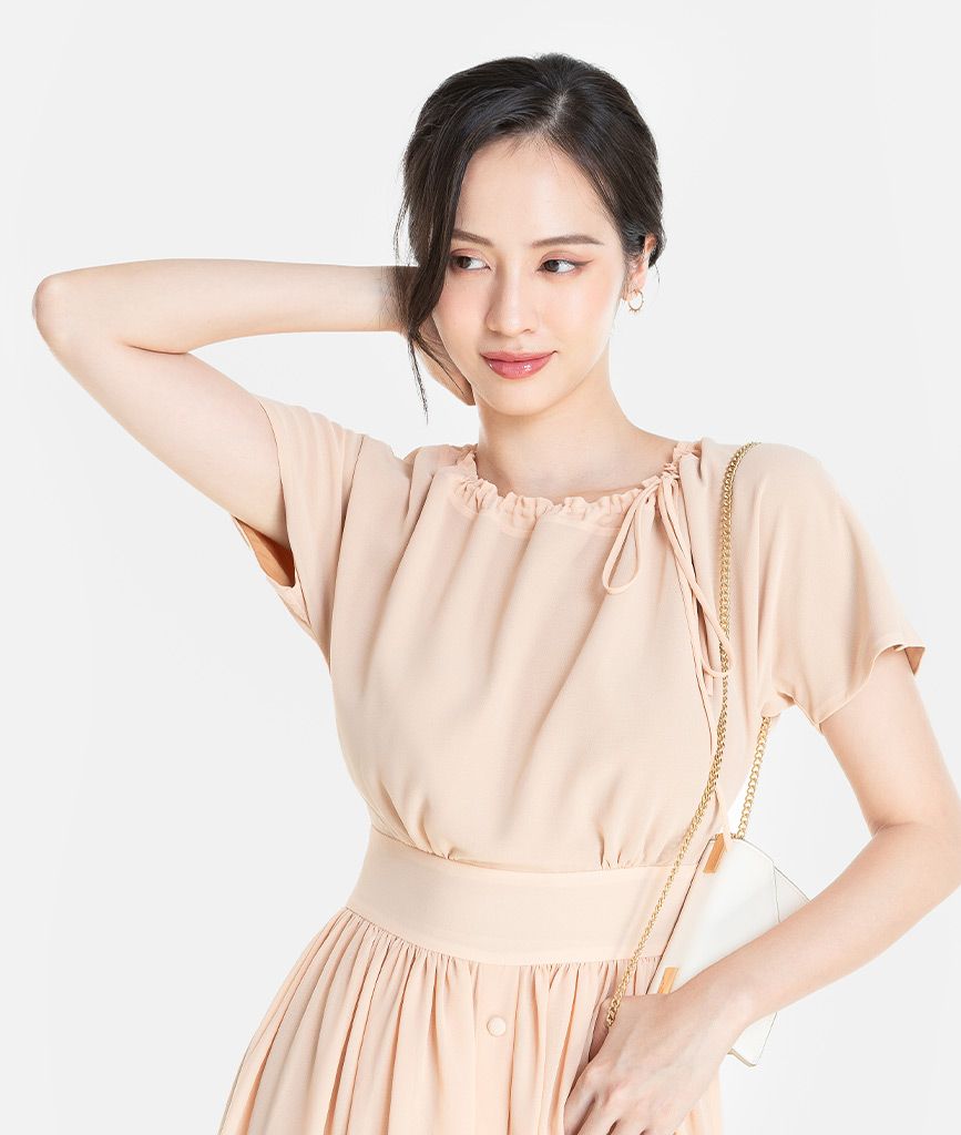 ĐẦM CHIFFON XẾP NHÚN