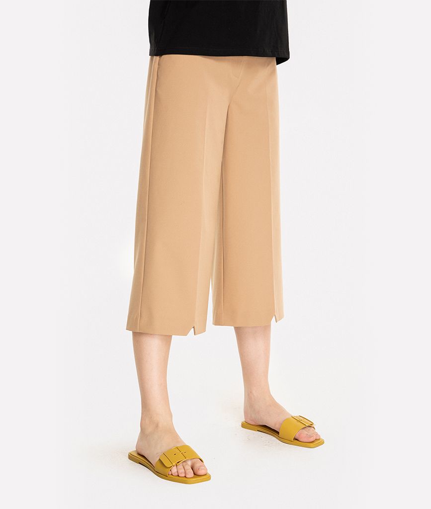 Quần culottes thô basic