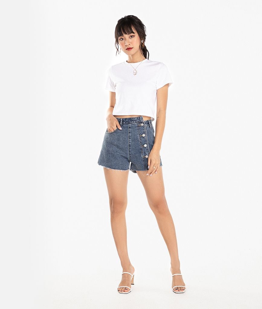 Áo thun croptop basic