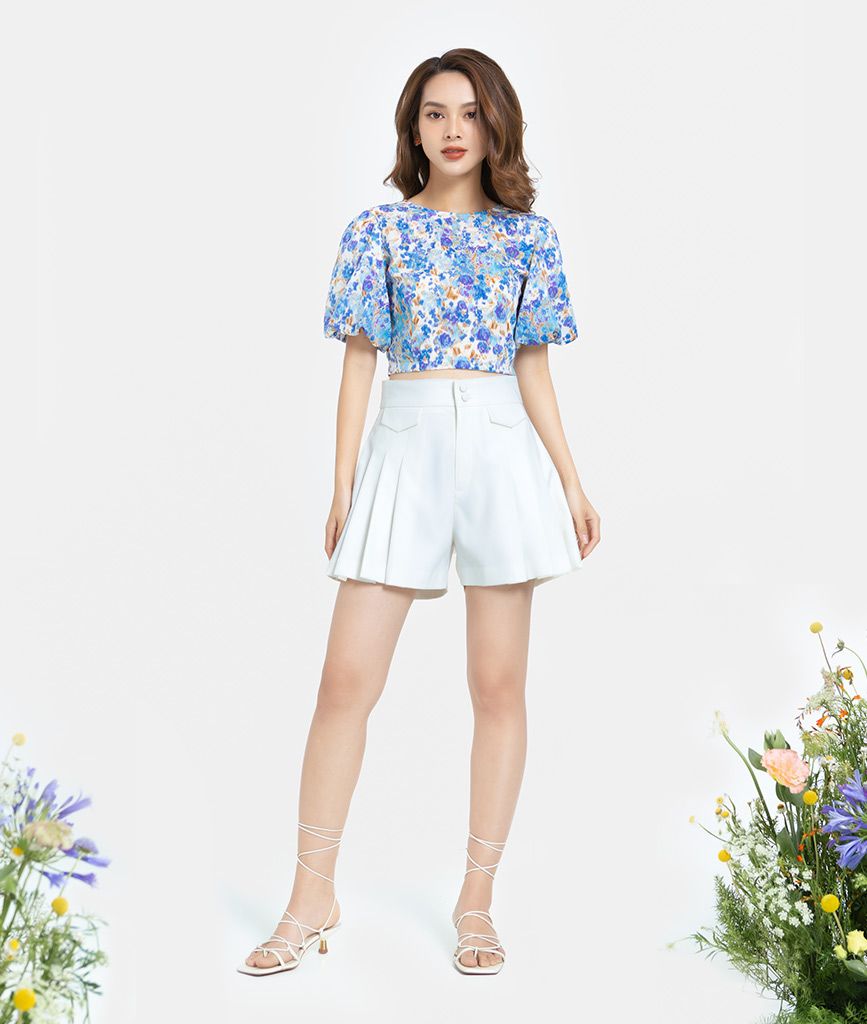 QUẦN SHORT XẾP LY DÁNG A