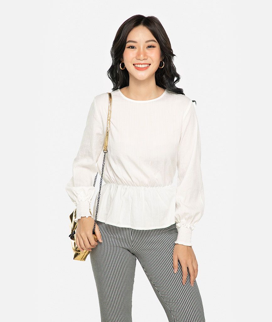 Áo peplum rút dây eo - Lỗi