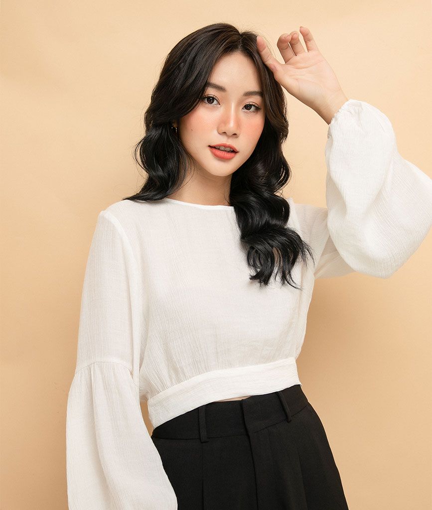 Áo croptop cột nơ sau