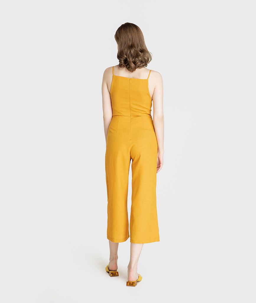 Jumpsuit nách xéo cột eo