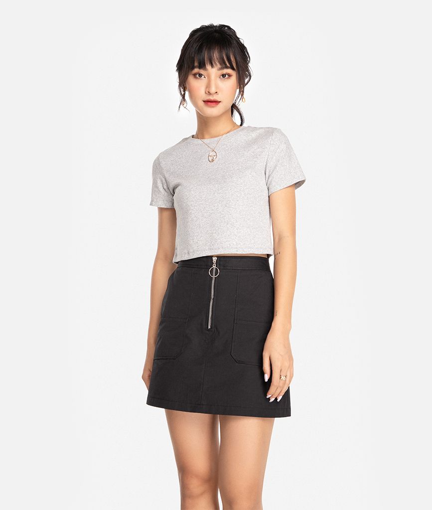 Áo thun croptop basic