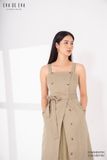  Đầm hai dây, Dáng thắt eo 21ADKE037B 