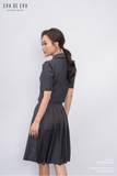  Chân váy ngang gối, Xếp ly 21ACVE061G 