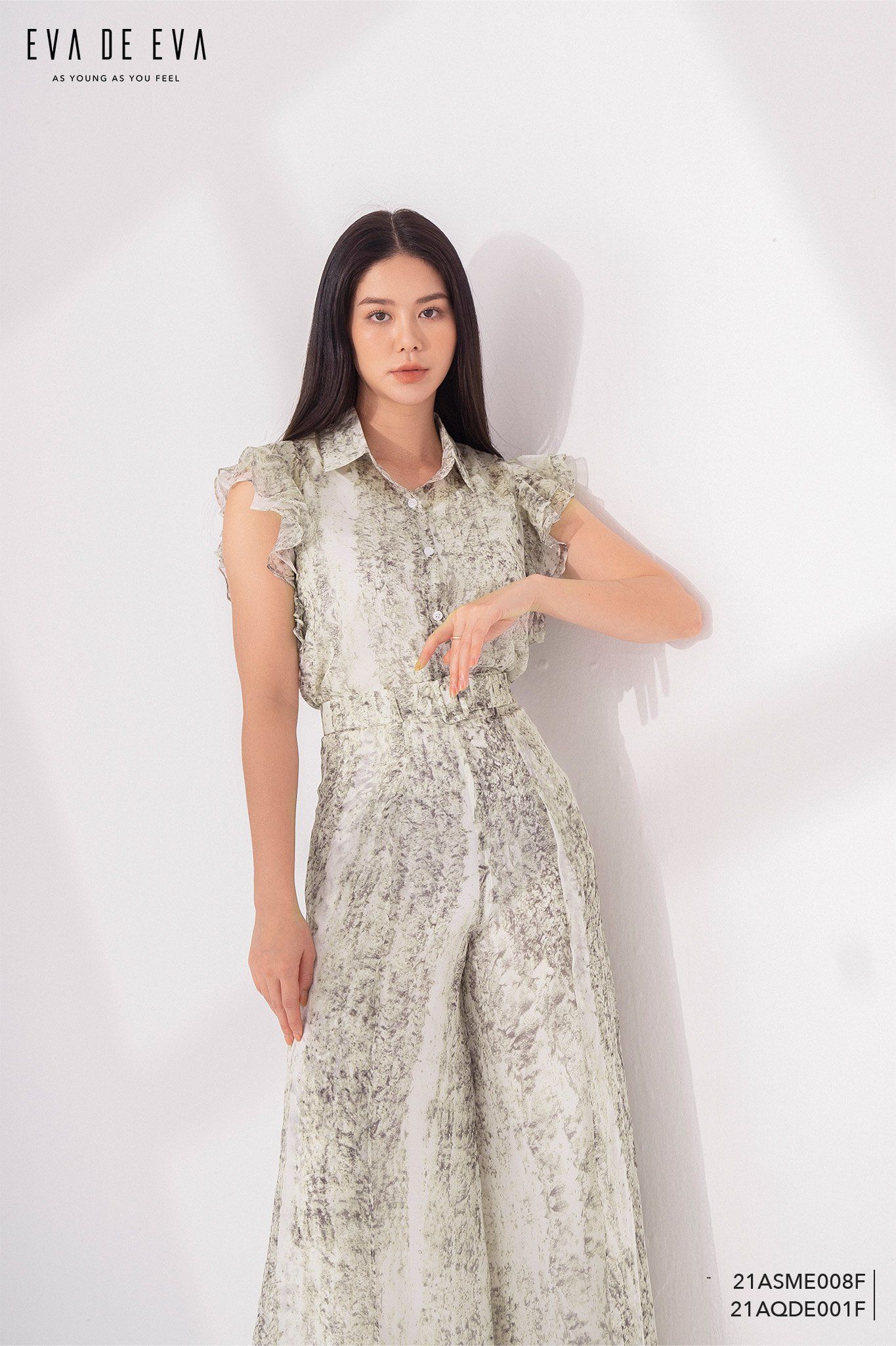  Quần dài, Ống suông 21AQDE001F 