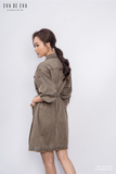  Đầm tay ngắn, Dáng thắt eo 21SDKE121N 