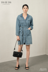  Đầm tay ngắn, Dáng thắt eo 21SDKE121X 
