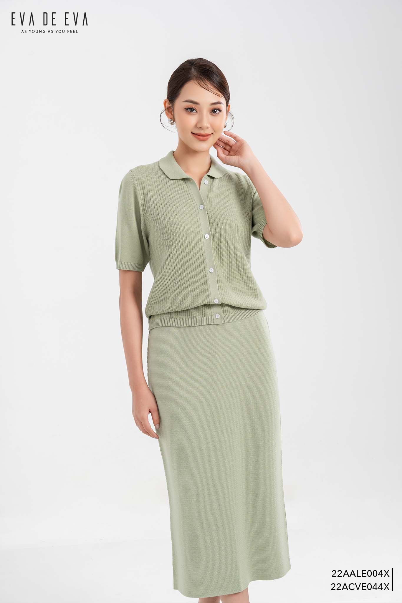  Áo len ngắn tay,  22AALE004X 