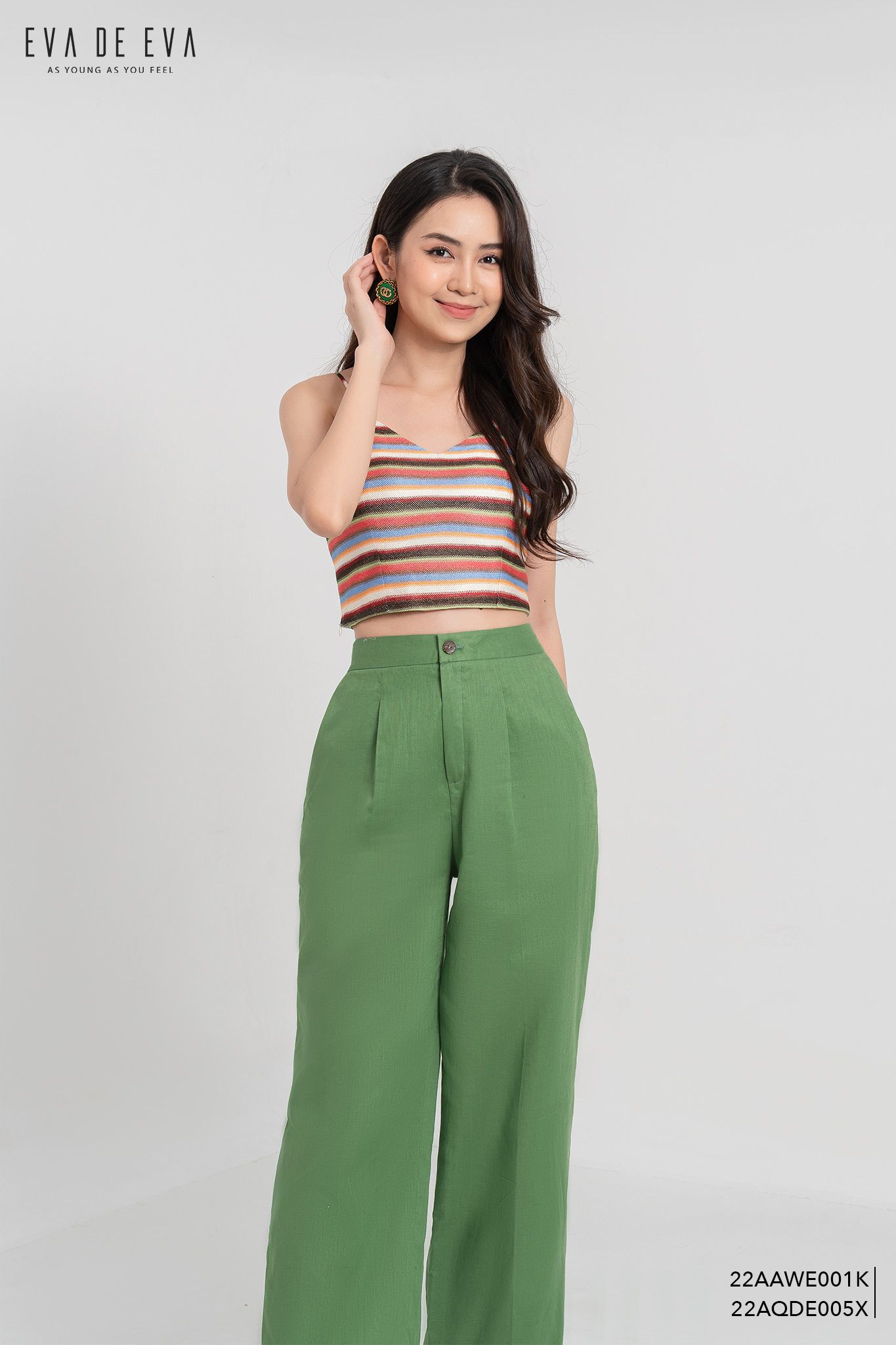  Quần dài, Ống suông 22AQDE005X 