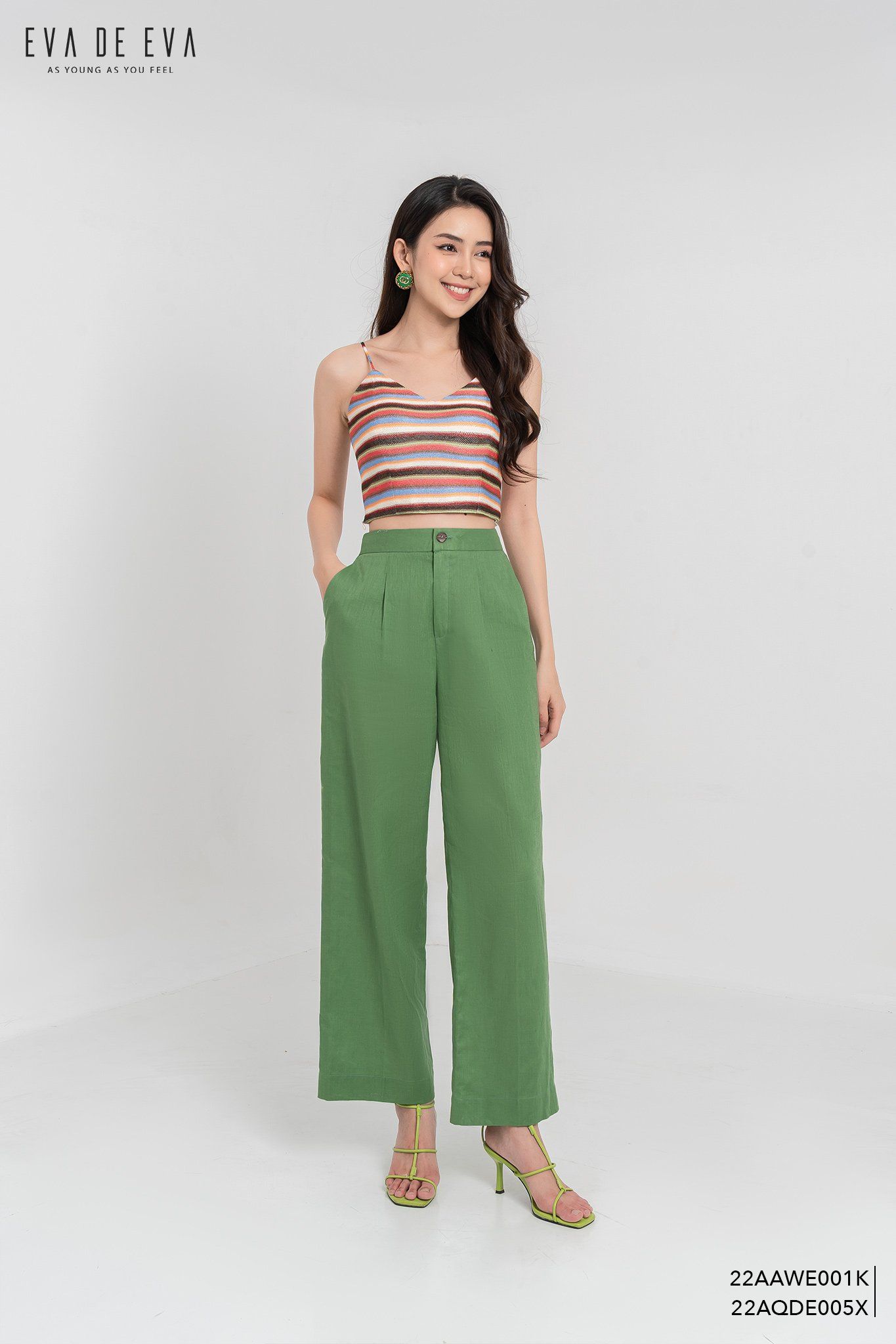  Quần dài, Ống suông 22AQDE005X 