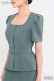  Chân váy Midi, Xếp ly 22ACVE036X2 