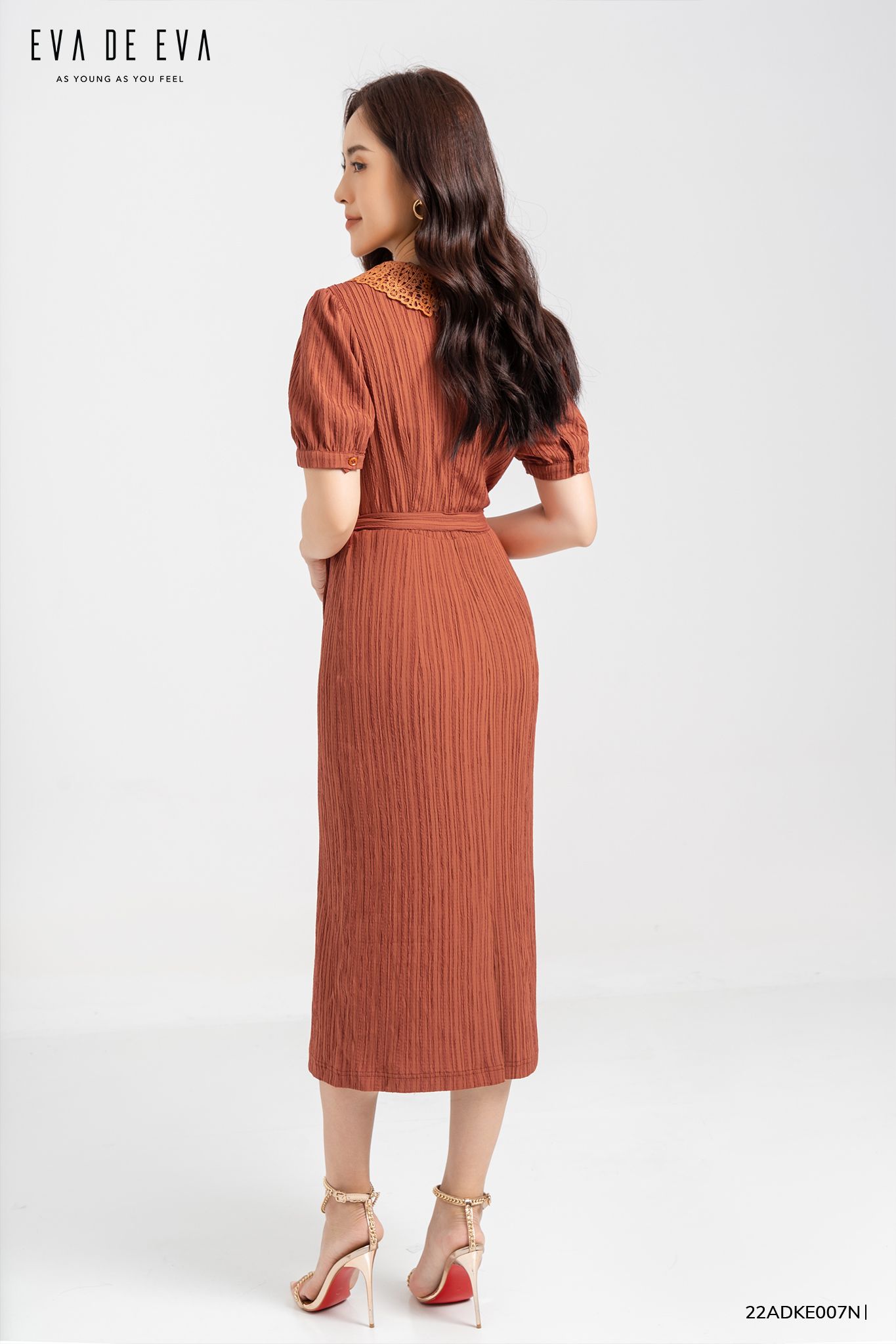  Đầm tay ngắn, Dáng ôm 22ADKE007N 