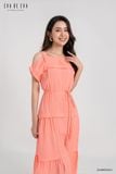  Đầm tay ngắn, Dáng thắt eo 22ADKE032C 