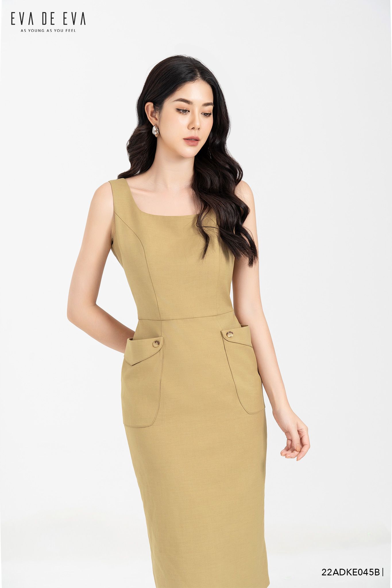  Đầm sát nách, Dáng ôm 22ADKE045B 