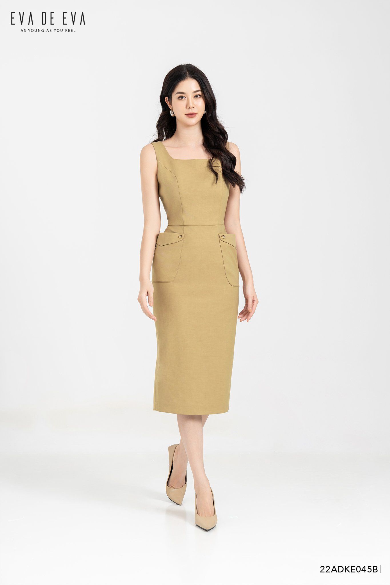  Đầm sát nách, Dáng ôm 22ADKE045B 
