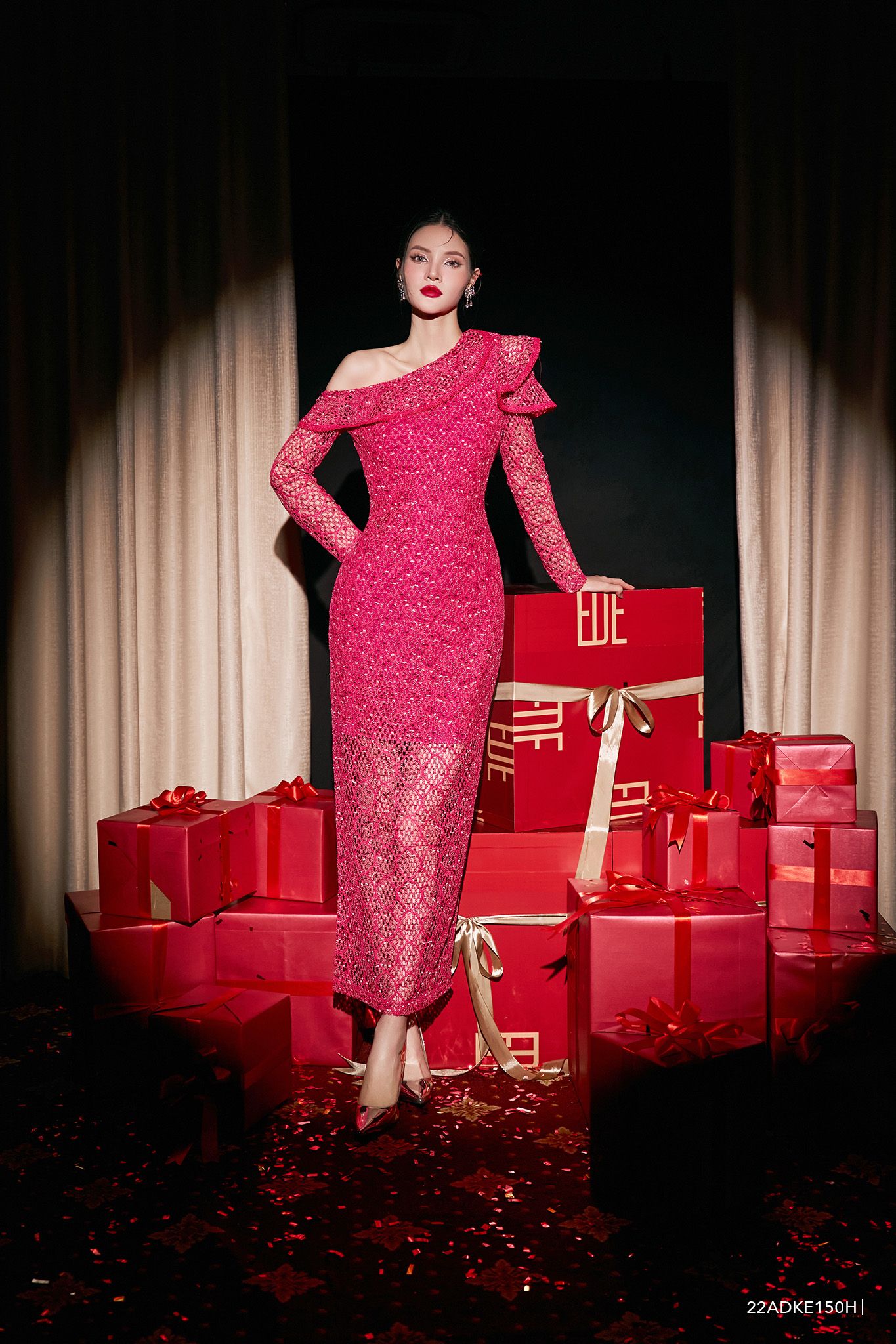  Đầm tay dài, Dáng ôm 22ADKE150H 