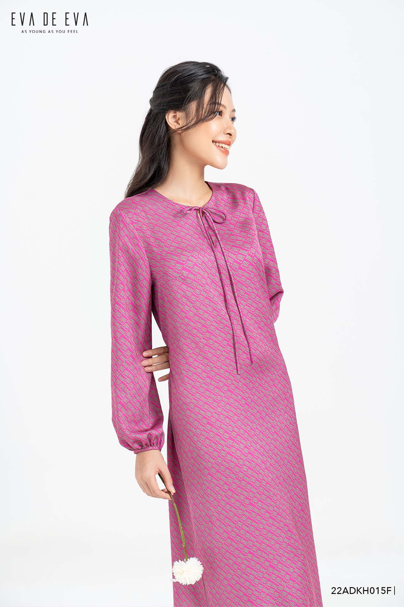  Đầm tay dài, Dáng suông 22ADKH015F 